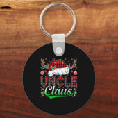 Uncle Claus Christmas Lights Matching Family Xmas  Sleutelhanger (Voorkant)