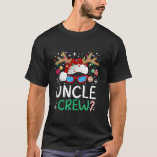 Uncle Crew Santa Hat Kerstmis Rendier Kerstmis Fam T-shirt