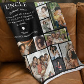 Uncle Definition Photo Collage Fleece Deken