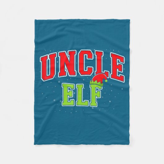 Uncle Elf Christmas Family Matching Group Xmas Unc Fleece Deken (Voorkant)