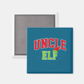 Uncle Elf Christmas Family Matching Group Xmas Unc Magneet (Voorkant / Achterkant)