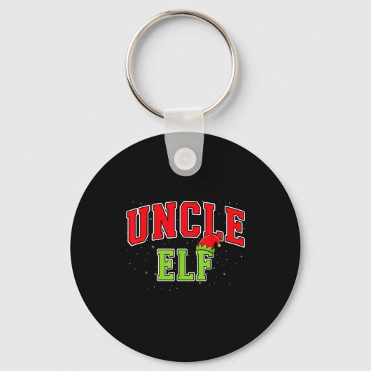 Uncle Elf Christmas Family Matching Group Xmas Unc Sleutelhanger (Voorkant)