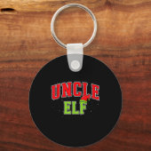 Uncle Elf Christmas Family Matching Group Xmas Unc Sleutelhanger (Voorkant)