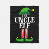 Uncle Elf Matching Family Christmas Party Pajama Fleece Deken (Voorkant)
