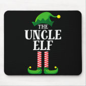 Uncle Elf Matching Family Christmas Party Pajama Muismat (Voorkant)