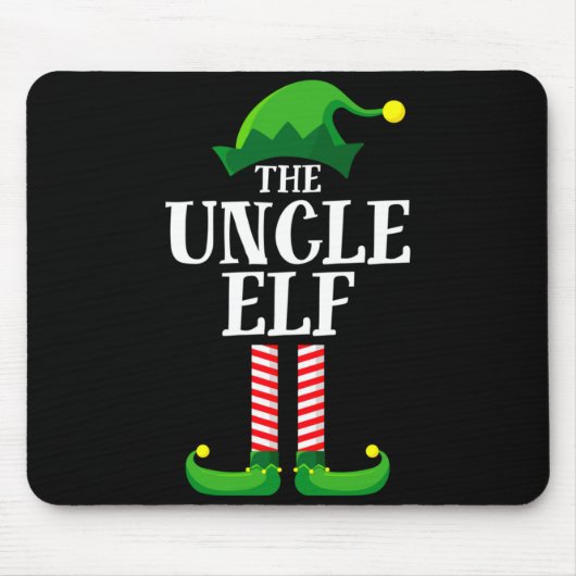 Uncle Elf Matching Family Christmas Party Pajama  Muismat (Voorkant)