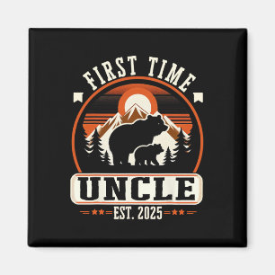 Uncle Est 2025 voor nieuwe vader Funny Father Magneet