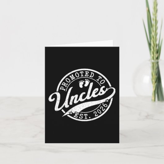 Uncle Est 2026 New Uncle Announcement Promoted To Kaart (Voorkant)