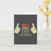 Uncle Ever Inting Finger Niece Nephew Names Kaart (Gele Bloem)