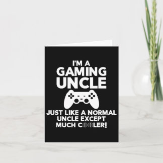 Uncle Gamer Funny Gaming Video Game Shirten Kaart