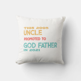 Uncle Godfather Retro  cadeau sinds T-shirt Kussen