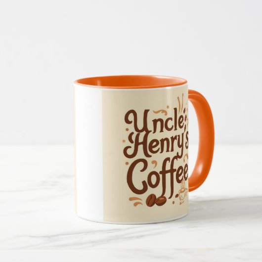 Uncle Henry's Coffee: Gezellig  Mok ontwerp (Voorkant rechts)