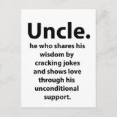 Uncle Inspirerend Funny Briefkaart (Voorkant)