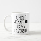 Uncle is mijn favoriete grappige eerste jaar down koffiemok (Links)