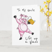 **UNCLE** KLAAR VOOR CELEBRAAT **BIEDDAG** KAART (Gele Bloem)