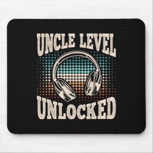 Uncle Level Ontgrendelde Video Gamer Gaming Retro Muismat