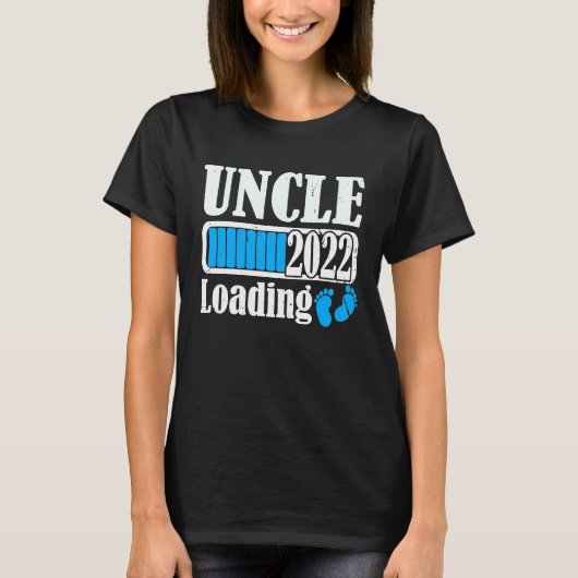 Uncle Loading 2022 New Uncle Pregnant Announcement T-shirt (Voorkant)