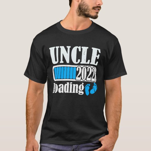 Uncle Loading 2022 New Uncle Pregnant Announcement T-shirt (Voorkant)