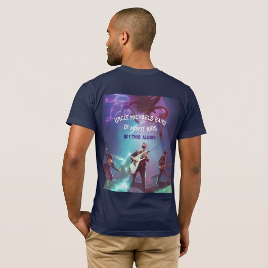 Uncle Michael's Band of Misfit Kinder T-shirt (Achterkant volledig)