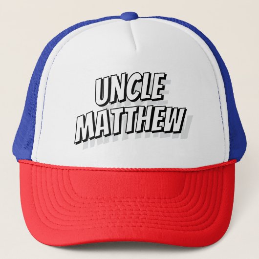 Uncle Modern Eenvoudige Cool Comic Trucker Pet (Voorkant)