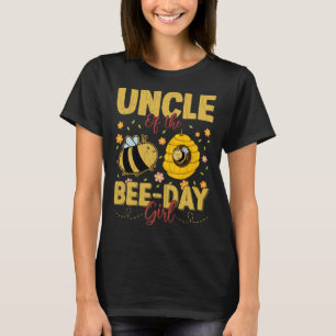 Uncle of Bee Day Meisje Plezier Imker Bijenteelt T-shirt