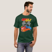 Uncle Of The Birthday Boy Race Birthday Party Raci T-shirt (Voorkant volledig)