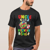 Uncle of the Birthday Girl Shirt Uno Uncle Dad (Voorkant)
