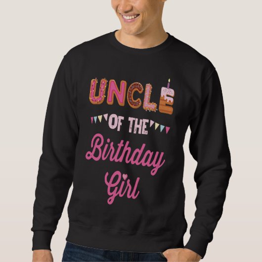 Uncle of the Birthday Girl T-shirt (Voorkant)