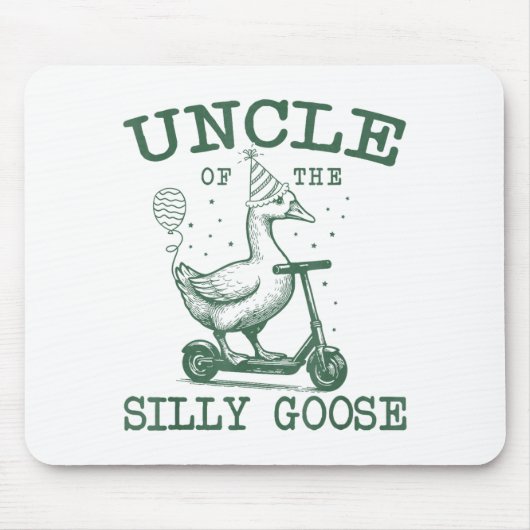 Uncle Of The Silly Goose First Birthday Family Mat Muismat (Voorkant)