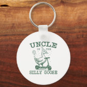 Uncle Of The Silly Goose First Birthday Family Mat Sleutelhanger (Voorkant)