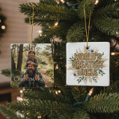 Uncle Photo Christmas Ornament – Best Uncle Ever