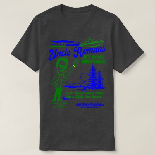 Uncle Romans Jet Boat Rentals T-shirt (Design voorkant)
