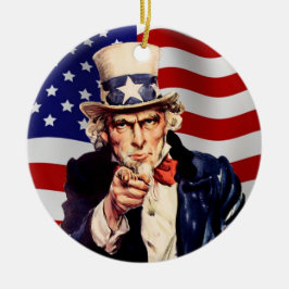 Uncle Sam 1 Keramisch Ornament