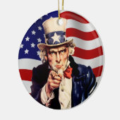 Uncle Sam 1 Keramisch Ornament (Links)