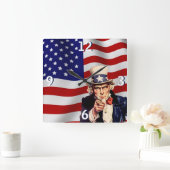 Uncle Sam 1 Vierkante Klok (Huis)