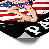 Uncle Sam 4th van juli USA Patriot Fun Poster (Hoek)