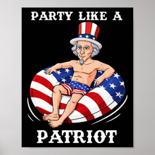Uncle Sam 4th van juli USA Patriot Fun Poster