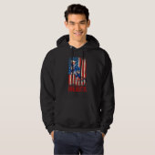 Uncle Sam 4th van juli Vrouwen Mannen Amerikaanse Hoodie (Voorkant volledig)