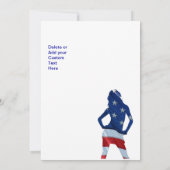 Uncle Sam American party Kaart (Achterkant)