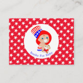 Uncle Sam Amerikaanse boeken voor Baby Informatiekaartje (Achterkant)