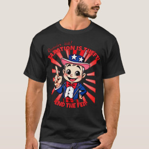 Uncle Sam belastingheffing is diefstal T-shirt