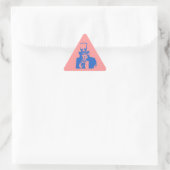 Uncle Sam (Blauw) op Sticker (Tas)