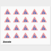 Uncle Sam (Blauw) op Sticker (Vel)