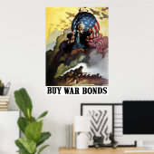 Uncle Sam -- Buy War Bonds Poster (Thuiskantoor)