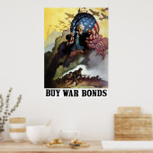 Uncle Sam -- Buy War Bonds Poster (Keuken)