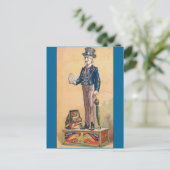 Uncle Sam Coin Bank Briefkaart (Staand voorkant)