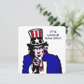 Uncle Sam Day Kaart (Staand voorkant)