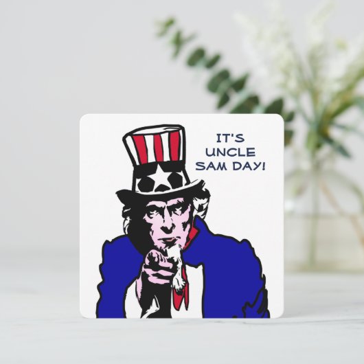 Uncle Sam Day Kaart (Staand voorkant)