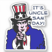 Uncle Sam Day Sticker (Voorkant)