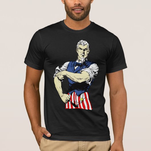  Uncle Sam: Doe je Sleeves omhoog T-shirt (Voorkant)